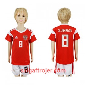 Rusland Fodboldtrøjer Glushakov 8 Børn Hjemmebanesæt VM 2018